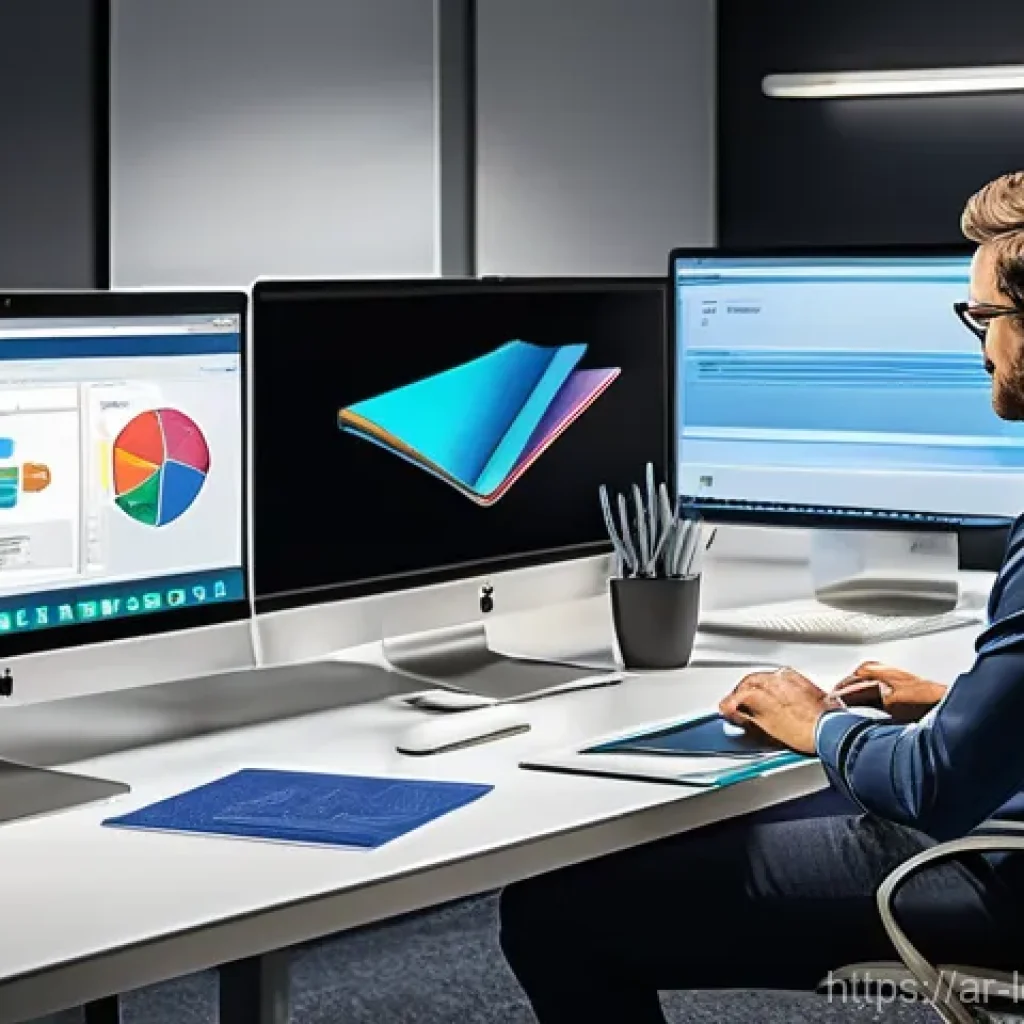 미니멀 워크의 협업 플랫폼 비교 - **Prompt 1: The Agile Digital Workspace**
"A vibrant and modern office environment, showcasing a...