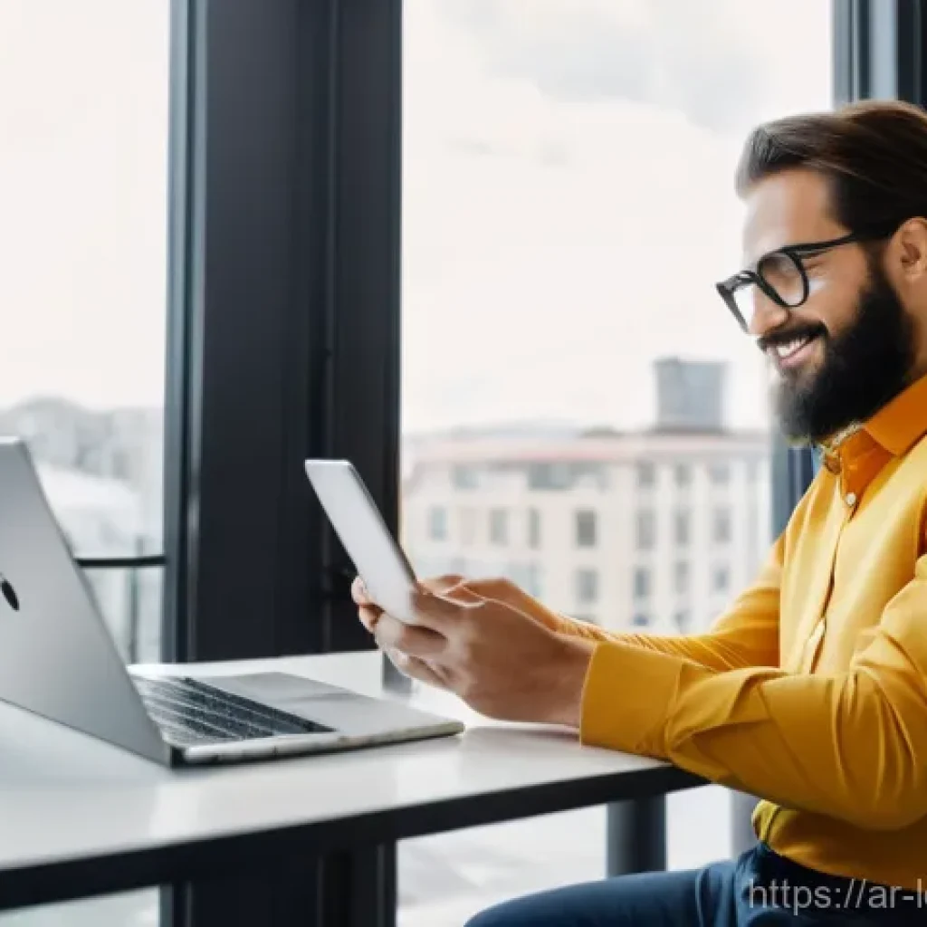 미니멀 워크의 변화 관리 기술 - **Prompt 1: Flexible Work in a Modern Digital Landscape**
"A diverse group of professionals, age...