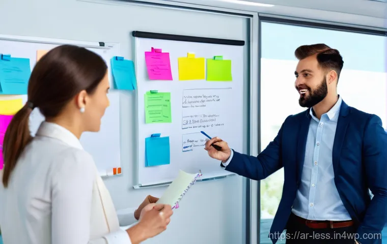 미니멀 워크의 변화 관리 기술 - **Prompt 1: Flexible Work in a Modern Digital Landscape**
    "A diverse group of professionals, age...