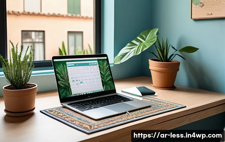 미니멀 워크와 긍정적 사고의 관계 - A serene Arabic home office scene bathed in soft natural light, featuring a minimalist wooden desk w...